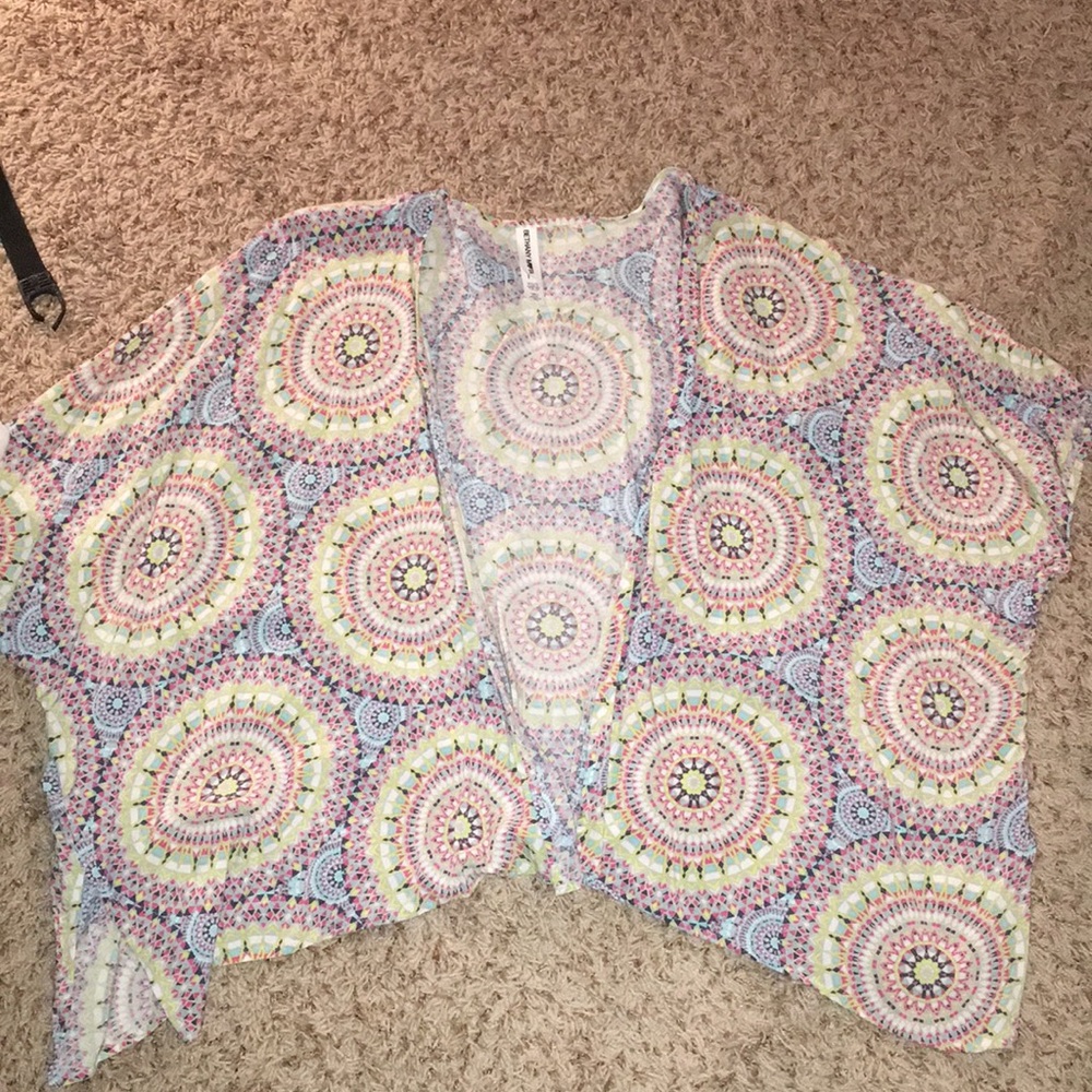 colorful cardigan